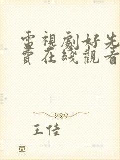 电视剧好先生免费在线观看完整版