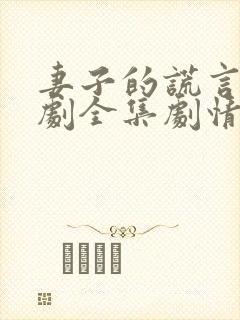 妻子的谎言电视剧全集剧情免费