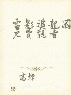 电影追龙国语版免费观看封面