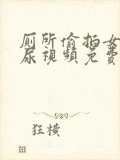 厕所偷拍女人撒尿视频免费