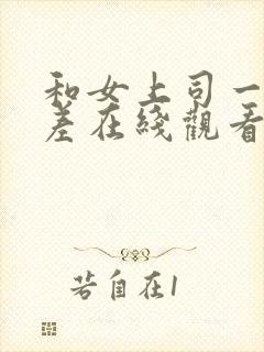 和女上司一起出差在线观看