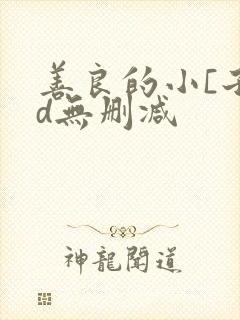 善良的小[子hd无删减封面