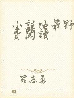 小说他最野了免费阅读