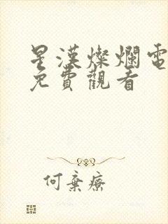 星汉灿烂电视剧免费观看