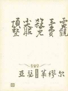 顶尖杀手电影完整版免费观看