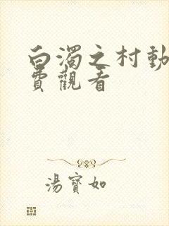 白浊之村动漫免费观看