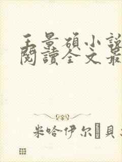 王景硕小说免费阅读全文最新章节