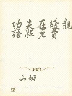 功夫在线观看国语版免费封面