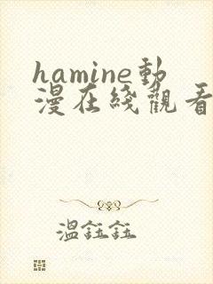 hamine动漫在线观看免费播放封面