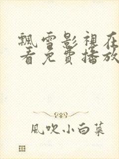 飘雪影视在线观看免费播放高清电影