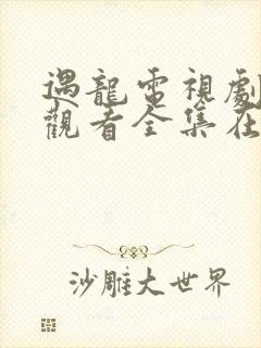 遇龙电视剧免费观看全集在线播放完整版封面