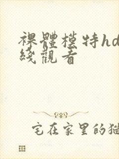 裸体模特hd在线观看封面