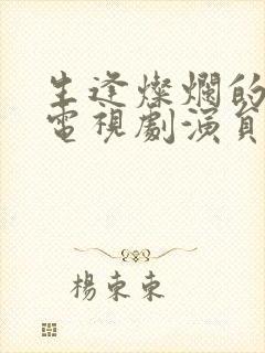 生逢灿烂的日子电视剧演员表