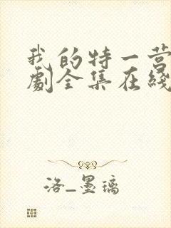 我的特一营电视剧全集在线观看封面