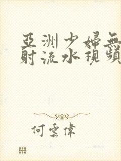 亚洲少妇无套内射流水视频