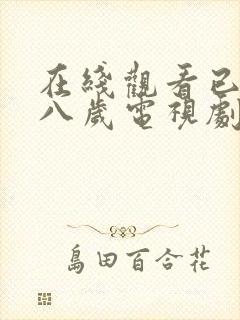 在线观看已满十八岁电视剧免费播放