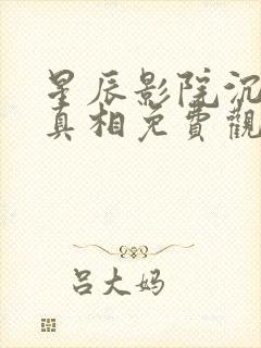 星辰影院沉默的真相免费观看