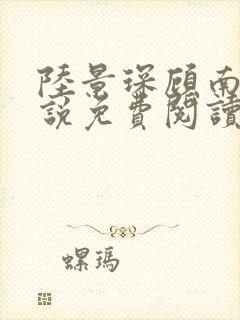 陆景琛顾南舒小说免费阅读