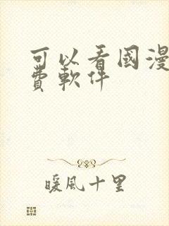 可以看国漫的免费软件