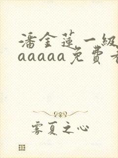 潘金莲一级淫片aaaaa免费看