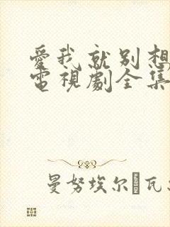 爱我就别想太多电视剧全集免费观看