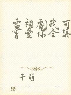 电视剧我可能不会爱你全集免费观看封面