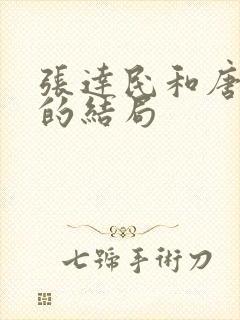 张达民和唐季珊的结局封面