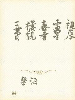 玉楼春电视剧免费观看星辰影视