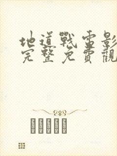 地道战电影高清完整免费观看封面