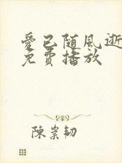 爱已随风逝短剧免费播放