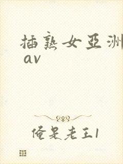 插熟女亚洲综合 av