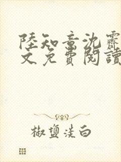 陆知意沈霁川全文免费阅读