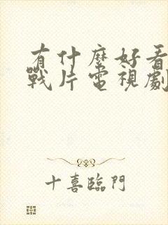 有什么好看的谍战片电视剧