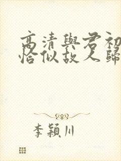 高清与君初相识恰似故人归免费看