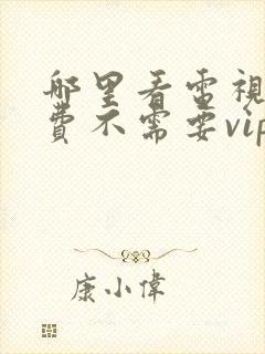 哪里看电视剧免费不需要vip