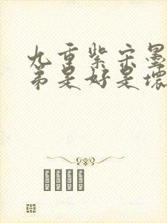 九重紫宋墨的弟弟是好是坏封面