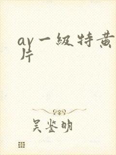 av一级特黄大片封面