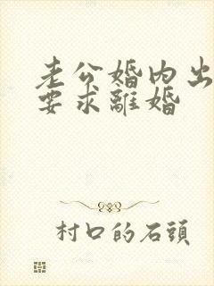 老公婚内出轨还要求离婚