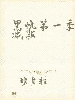 黑帆第一季未删减版封面