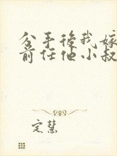 分手后我嫁给了前任他小叔暮色酒歌