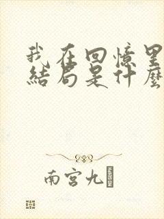 我在回忆里等你结局是什么封面