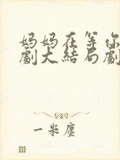 妈妈在等你电视剧大结局剧情介绍封面