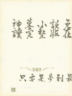 神墓小说免费阅读完整版在线