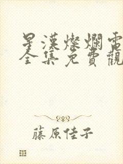 星汉灿烂电视剧全集免费观看完整封面