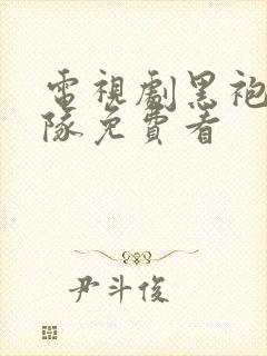 电视剧黑袍纠察队免费看