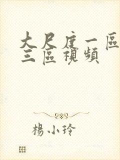 大尺度一区二区三区视频