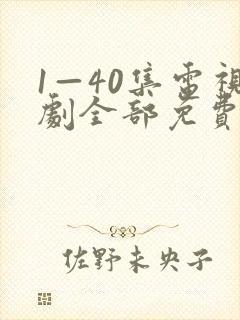 1—40集电视剧全部免费观看封面