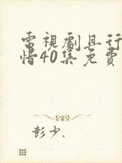 电视剧且行且珍惜40集免费观看封面