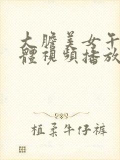 大胆美女午夜人体视频播放