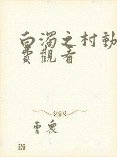 白浊之村动漫免费观看封面